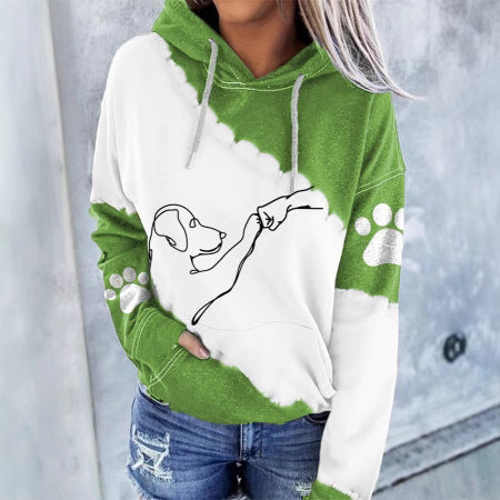 Furever | Pet Graphic Hoodie with Artistic Illustrated Design for Women