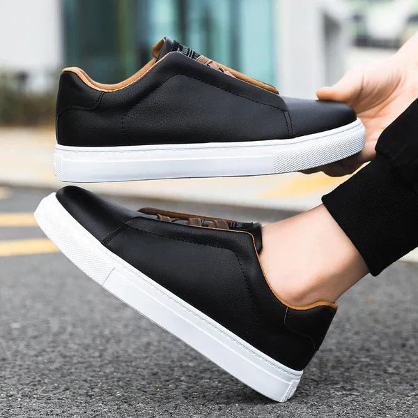 Carter | Premium Leather Sneakers with Loop Lacing for Men
