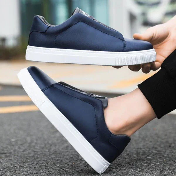 Carter | Premium Leather Sneakers with Loop Lacing for Men
