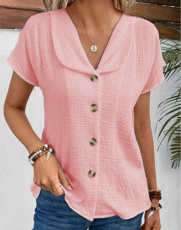 Dita - Top With Collar And Buttons