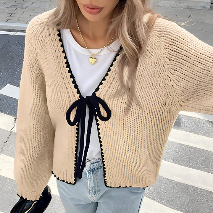 Alula | Open Front Ribbed Cardigan with Long Sleeves for Women