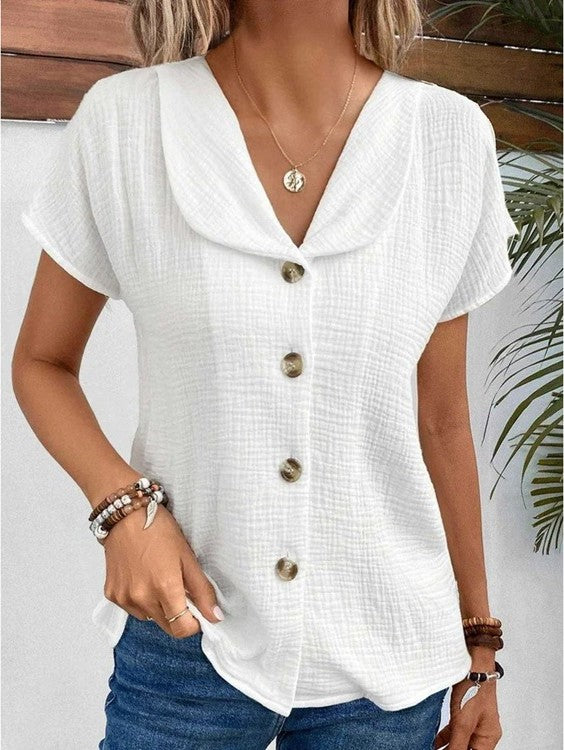 Dita - Top With Collar And Buttons