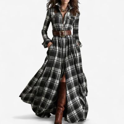 Timeless Checkered Maxi Barboteau