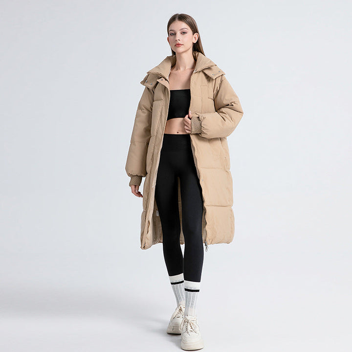 Marguerite | Classic Hooded Long Puffer Coat with Warm Fill for Women