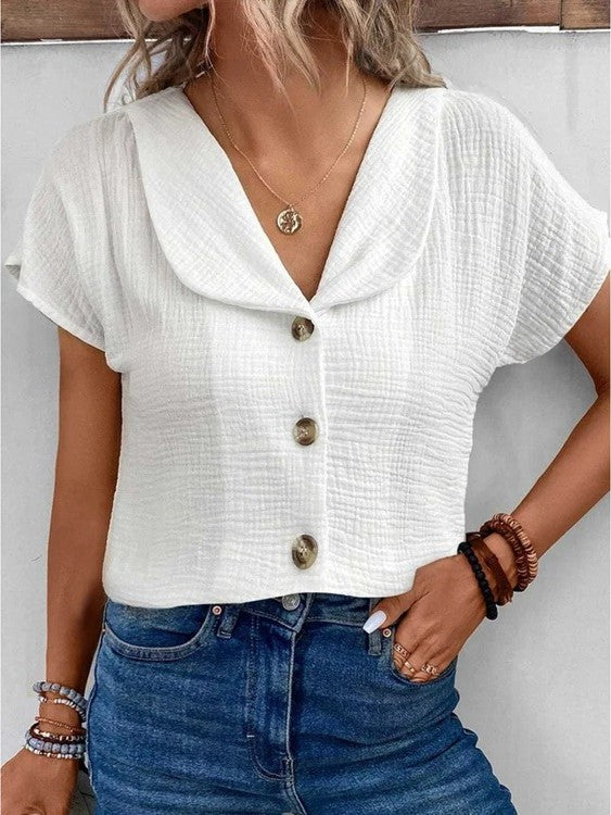 Dita - Top With Collar And Buttons