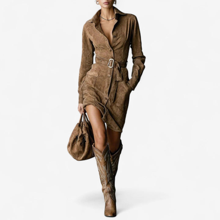 Betty Camel Dress