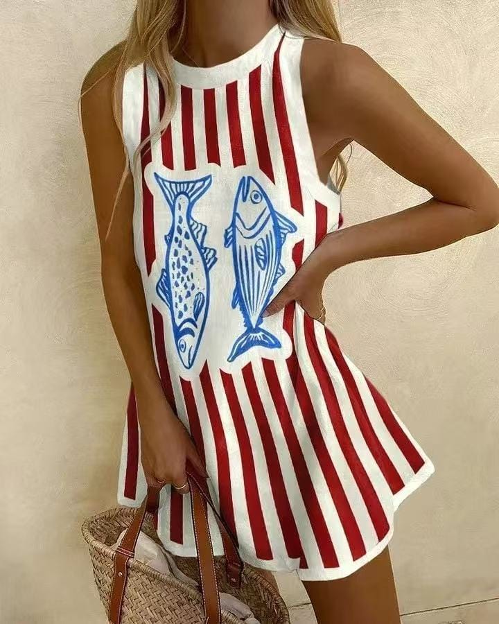 Pearl Linen Mini Dress