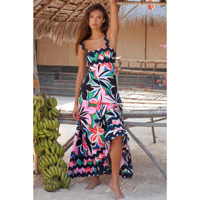 Jovie - Sleeveless Floral Printed Loose Dress