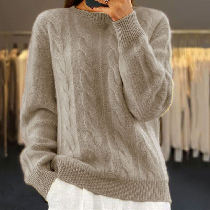 Odessa | Elegant Soft Knit Winter Sweater with Graceful Line for Women