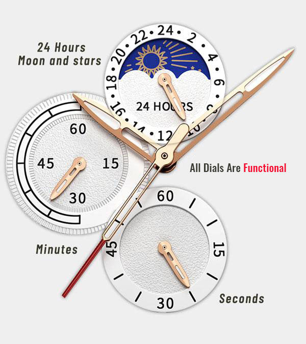 Luxury Quartz Watch Made of Leather