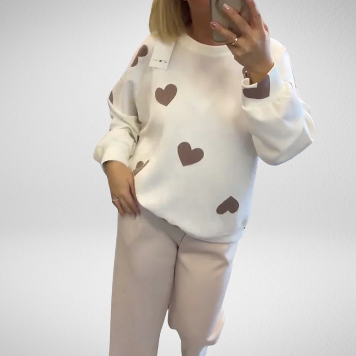 Anais - Sweater With Hearts