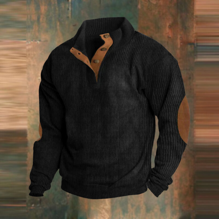 Casual Sweatshirt With A High Neck And Long Sleeves