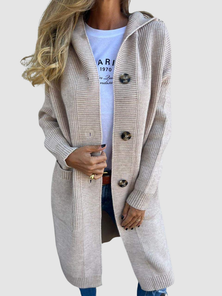 Fenella | Chunky Knit Cardigan with Open Front for Women