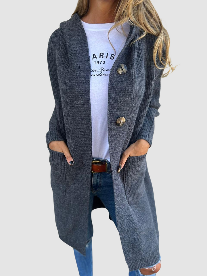 Fenella | Chunky Knit Cardigan with Open Front for Women