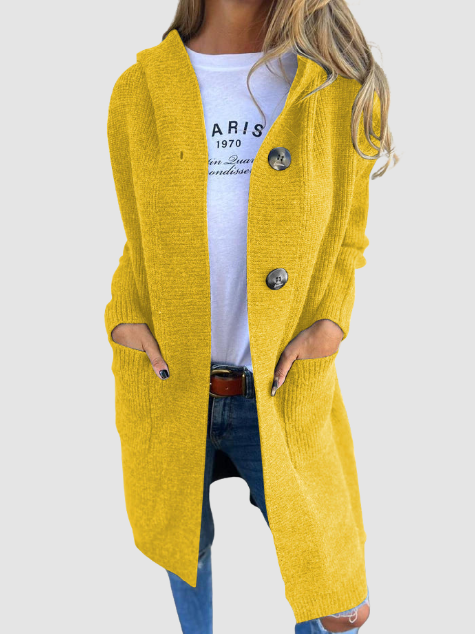 Fenella | Chunky Knit Cardigan with Open Front for Women
