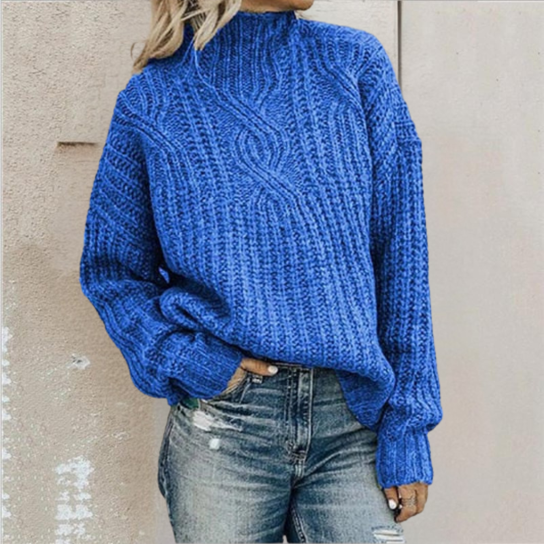 Anna – Elegant Cable-Knit Sweater