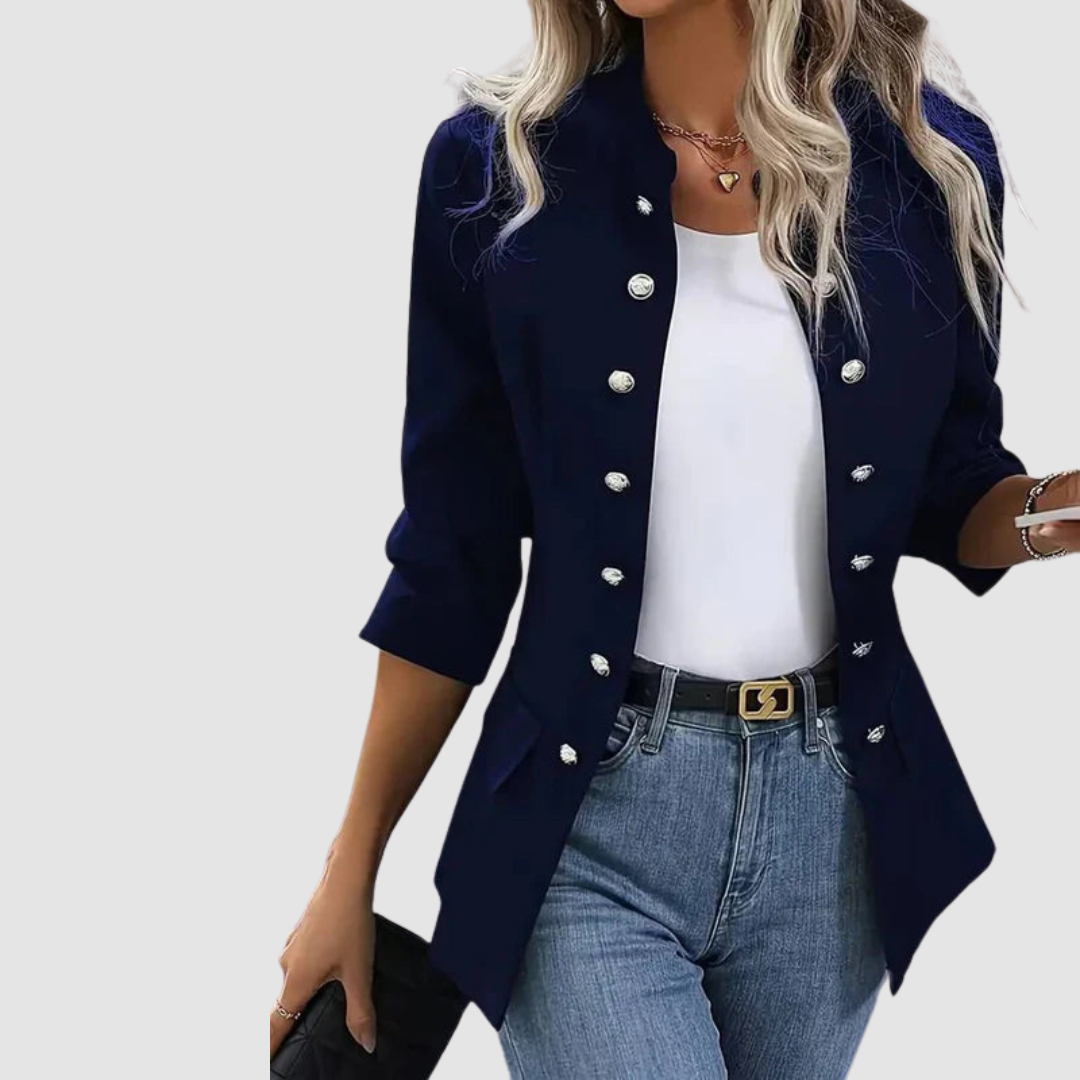 Xanthe | Tailored Blazer with Soft Structure and Button Front for Women