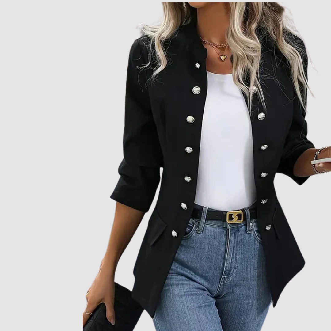 Xanthe | Tailored Blazer with Soft Structure and Button Front for Women