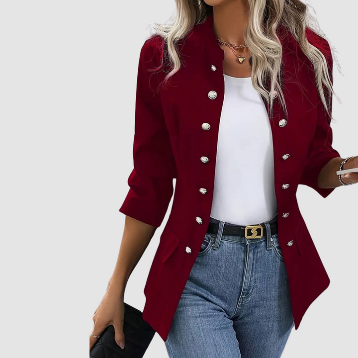 Xanthe | Tailored Blazer with Soft Structure and Button Front for Women