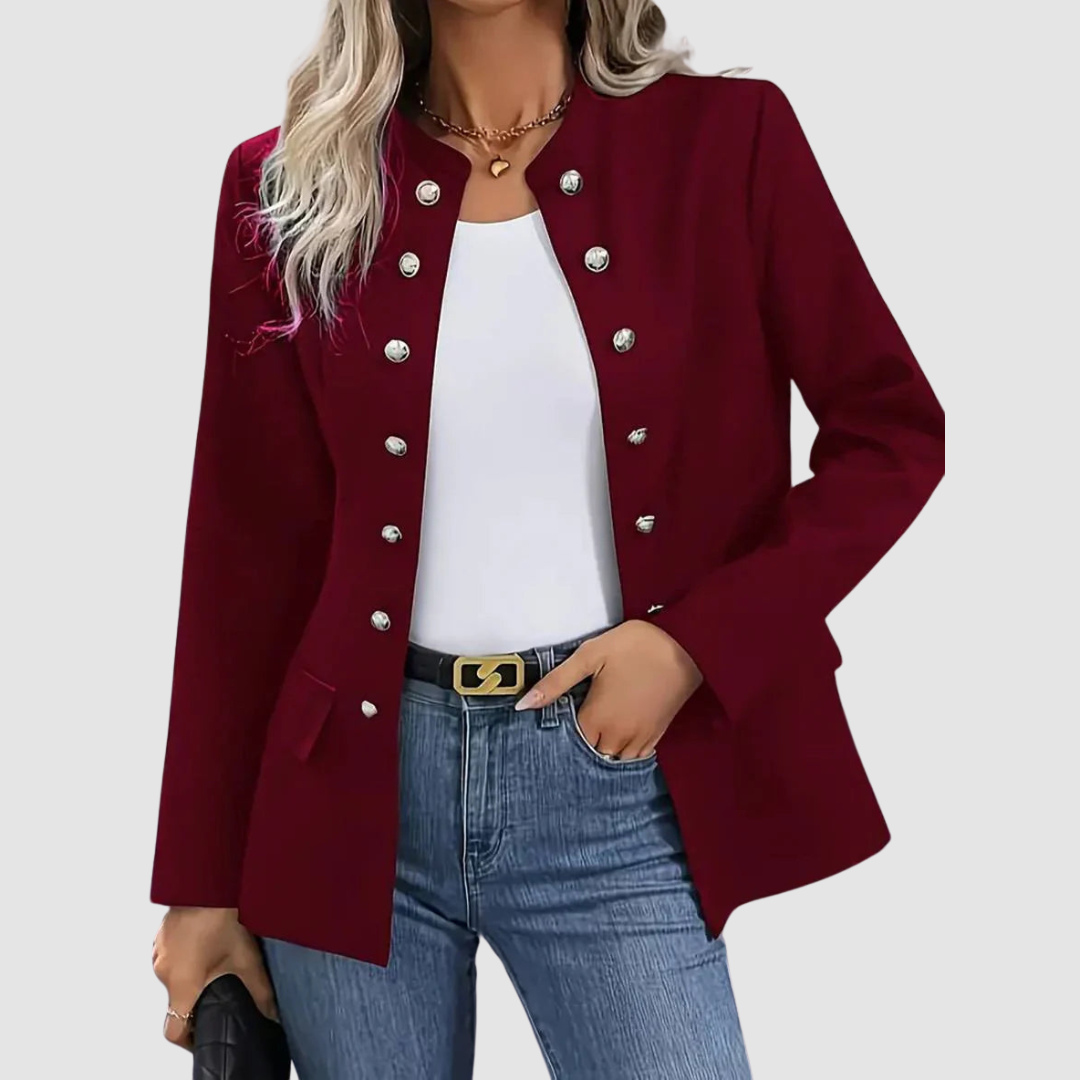Xanthe | Tailored Blazer with Soft Structure and Button Front for Women