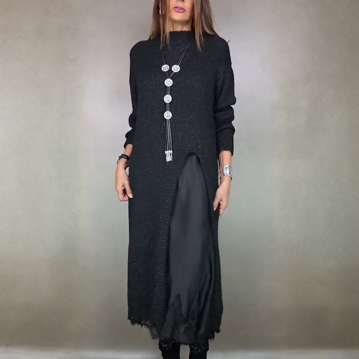 Laluna Long Sweater with Dress