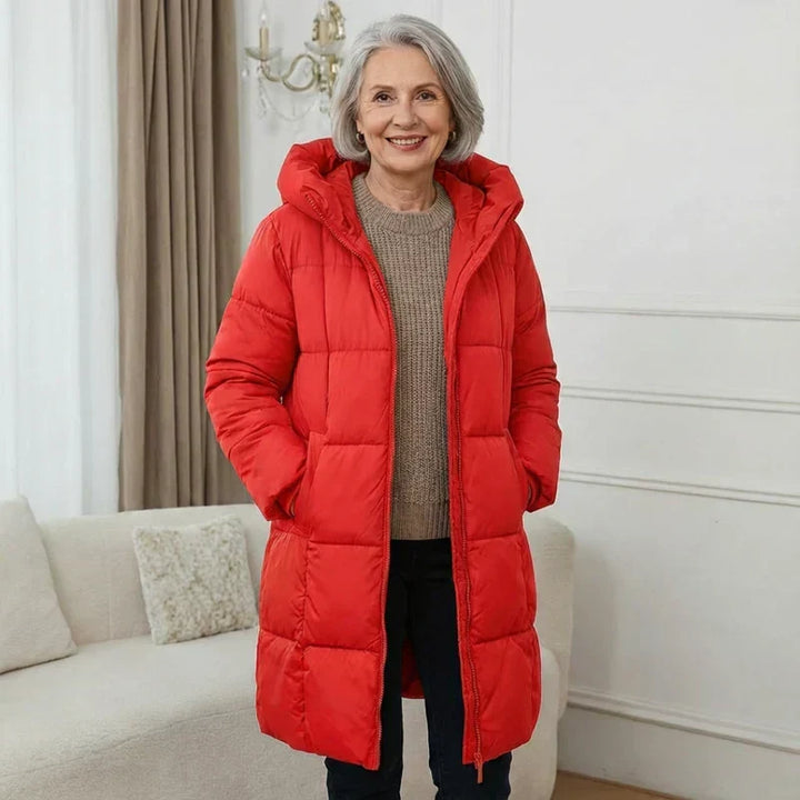 Margot | Hooded Puffer Coat with Premium Down Insulation for Women