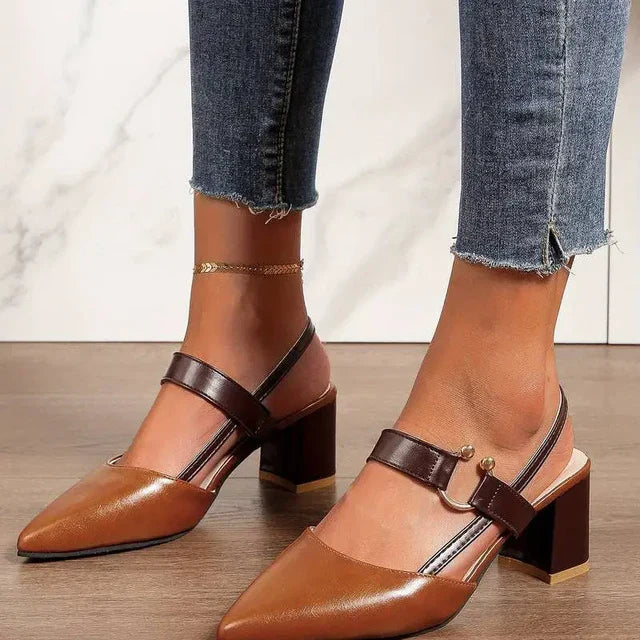 Nerys | Block Heel Shoes with Cushioned Footbed and Support for Women