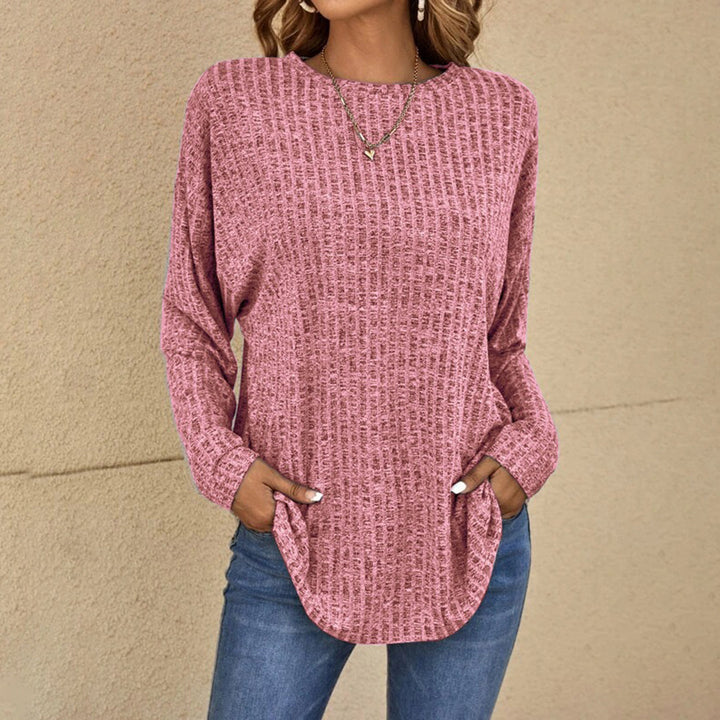 Clemence | Relaxed Fit Crew Neck Jumper with Long Sleeves for Women