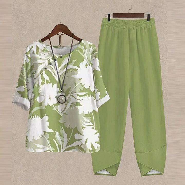 Kyra - Vintage Floral Two-Piece Set