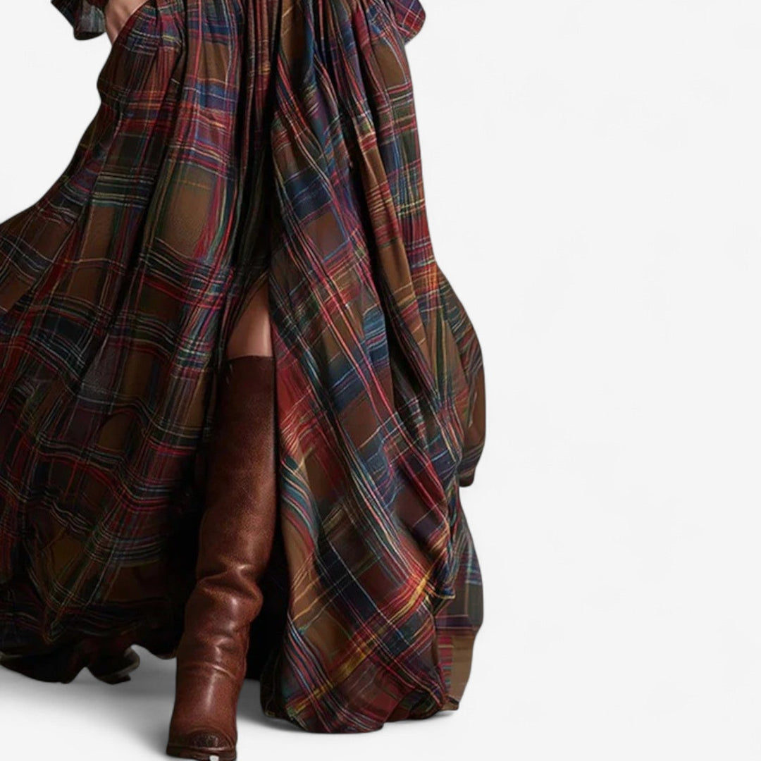 Timeless Checkered Maxi Barboteau