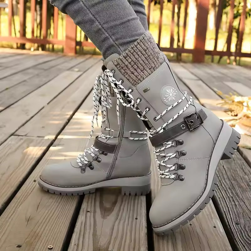 FrostLuxe™ - Waterproof Lace-Up Boots
