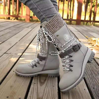 FrostLuxe™ - Waterproof Lace-Up Boots