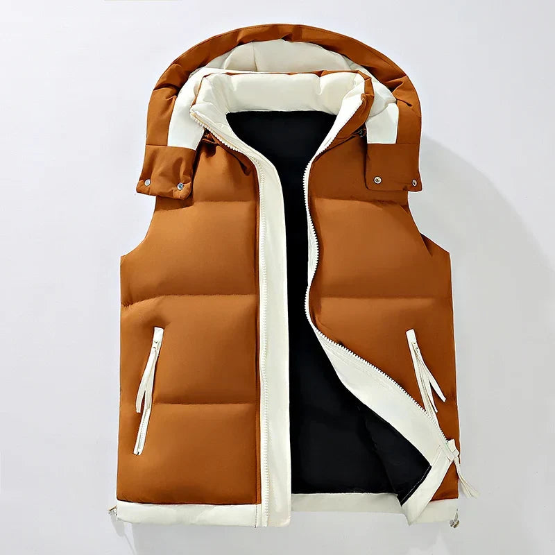 Kenton | Insulated Puffer Vest with Detachable Hood for Men