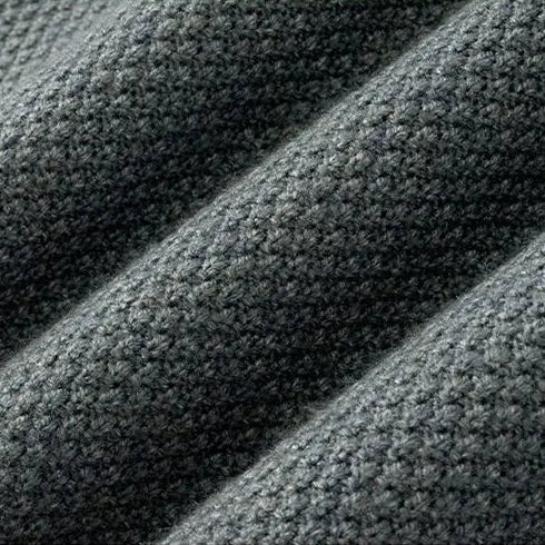 Harriden | Jacquard Knit Sweater with Ribbed Mock Neck for Men