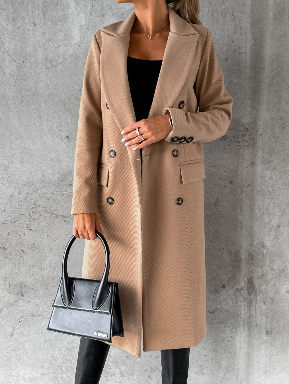 Jolie | Longline Coat with Softly Tailored Structure for Women