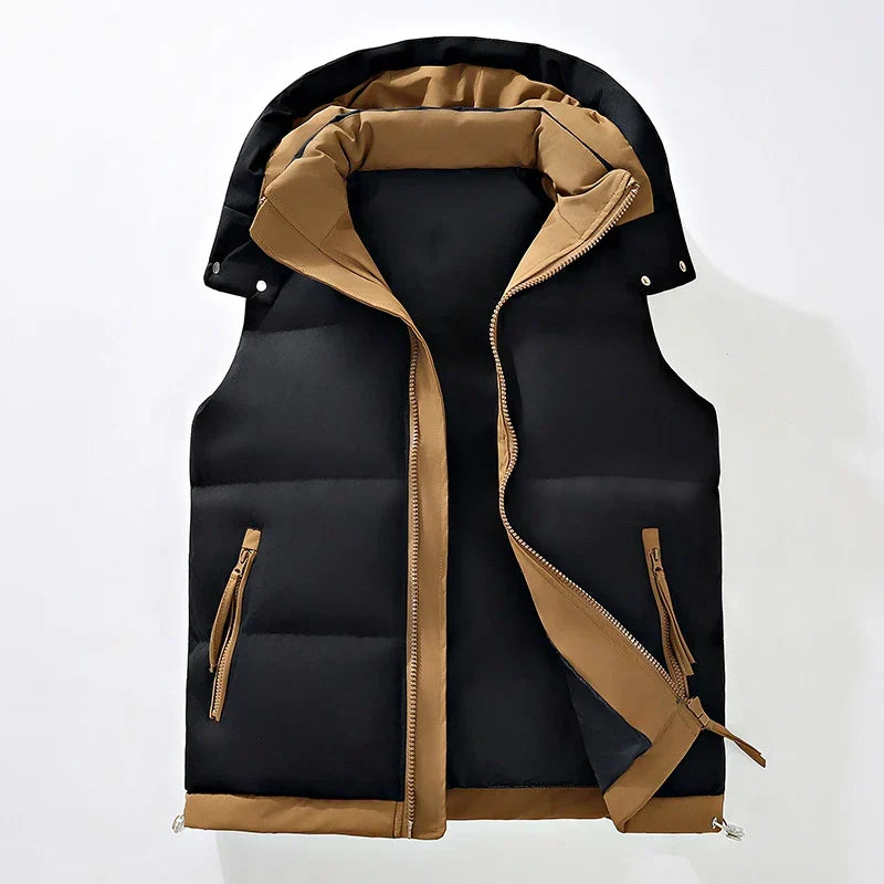 Kenton | Insulated Puffer Vest with Detachable Hood for Men