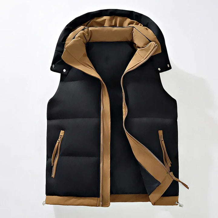 Kenton | Insulated Puffer Vest with Detachable Hood for Men