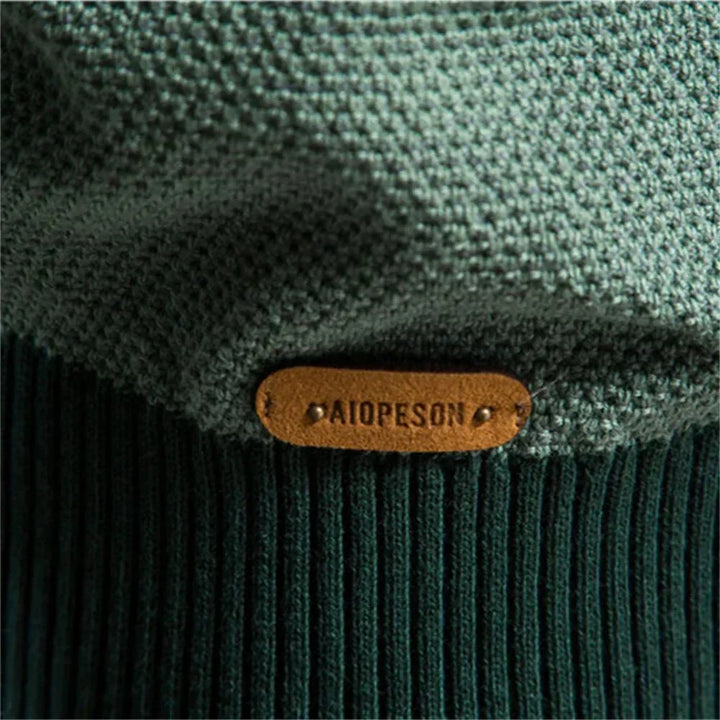 Norwin | Crewneck Knit Sweater in Soft Stretch Cotton for Men