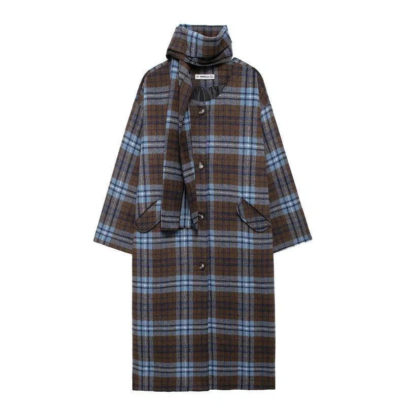 Eleanor | Plaid Wool Coat with Timeless Check Pattern for Women