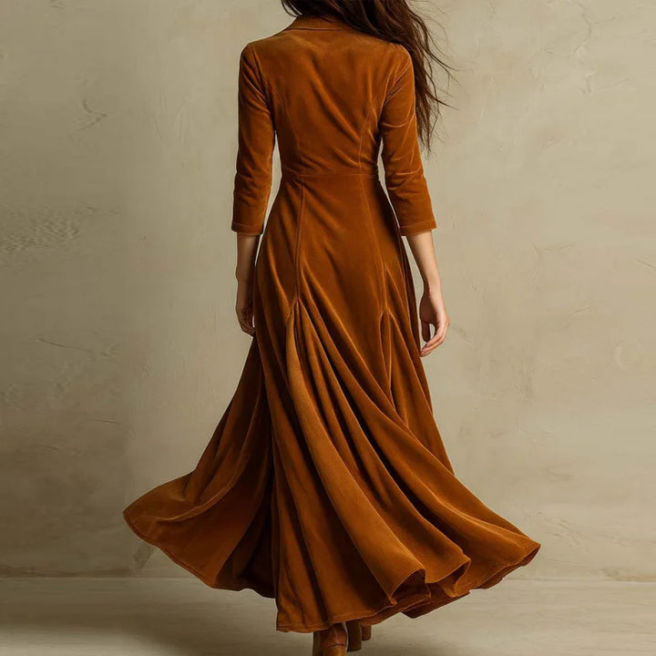 Mirella - Flowing Velvet Maxi Dress