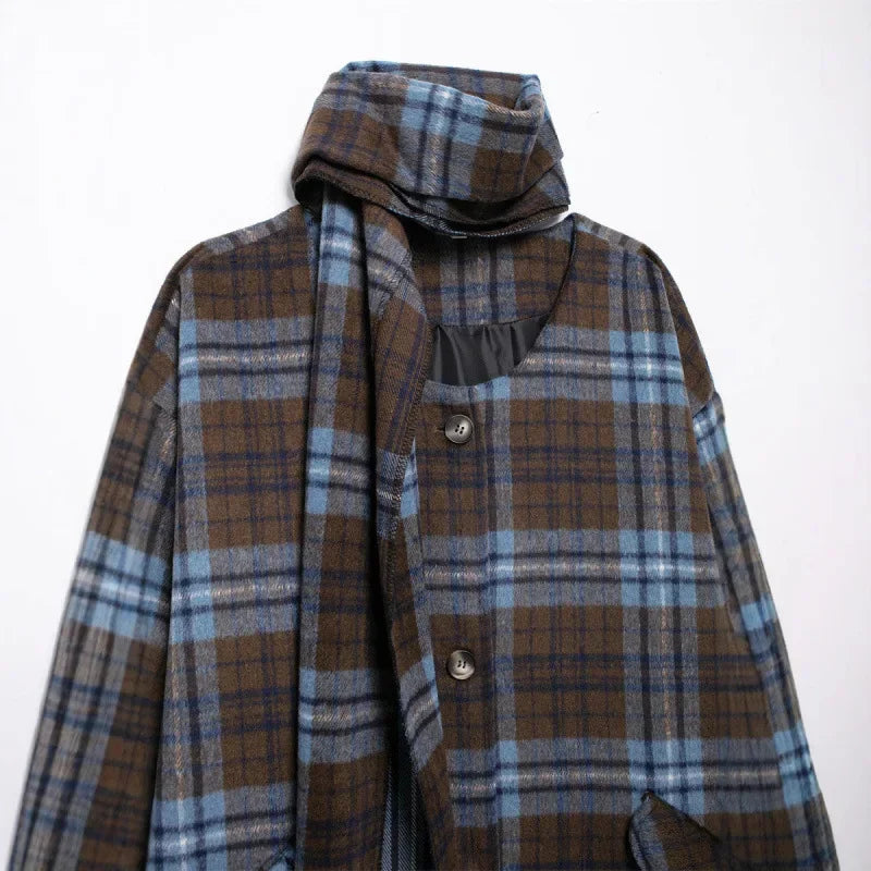 Eleanor | Plaid Wool Coat with Timeless Check Pattern for Women