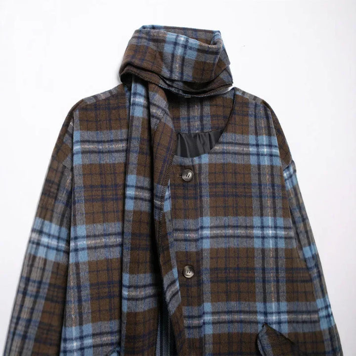 Eleanor | Plaid Wool Coat with Timeless Check Pattern for Women