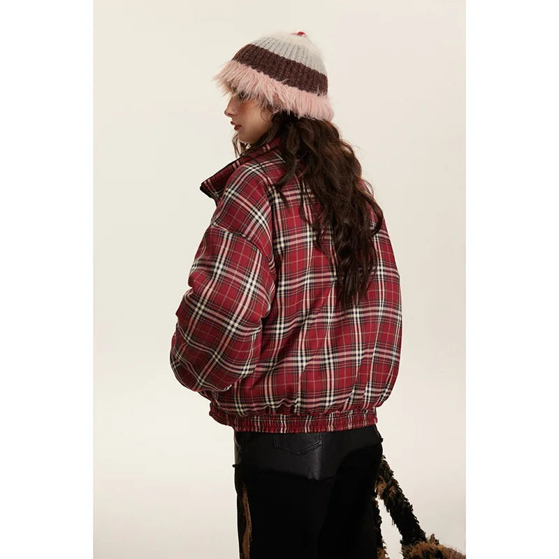 Lorelei | Reversible Puffer Jacket with Stand Collar for Women