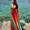 Saylor - Gradient Backless Sleeveless Sling Maxi Dress