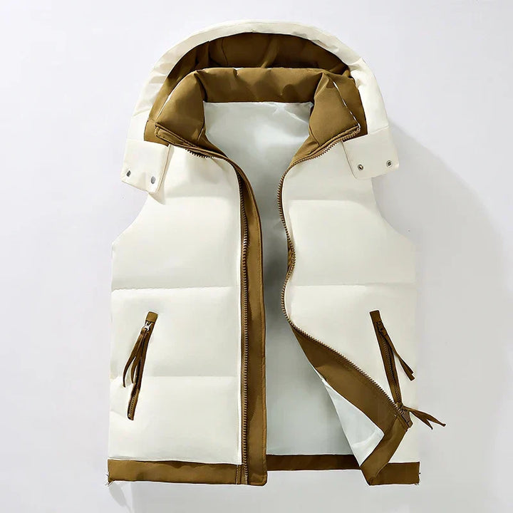 Kenton | Insulated Puffer Vest with Detachable Hood for Men