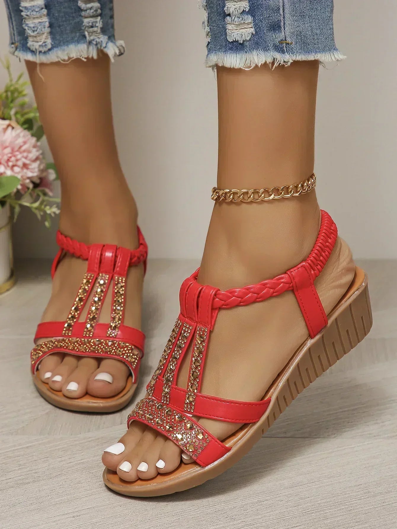 Trendy Orthopedic Sandals with Cushioned Sole