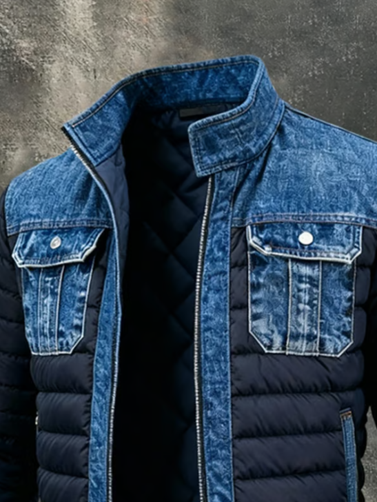 Hybrid Quilted Denim Jacket