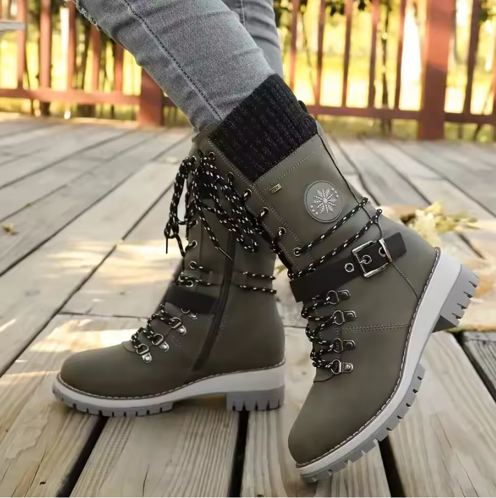 FrostLuxe™ - Waterproof Lace-Up Boots