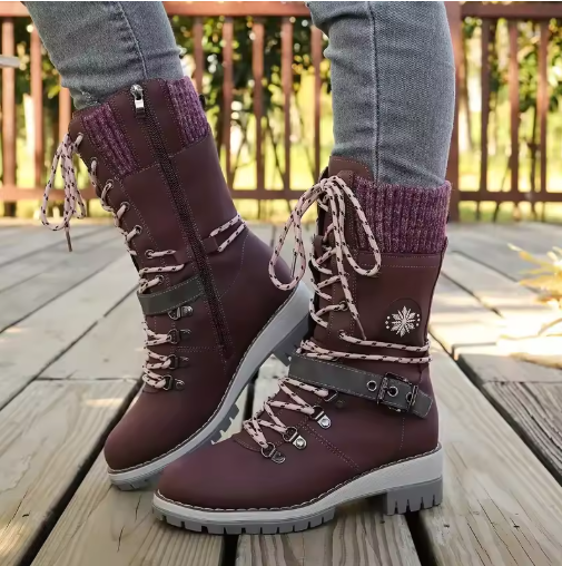 FrostLuxe™ - Waterproof Lace-Up Boots