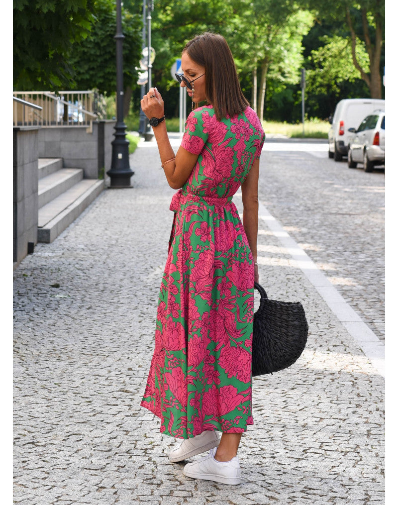 Yasmine - Stylish V-Neck Dress